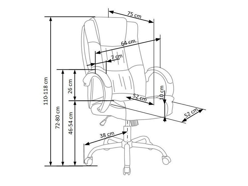 Biroja krēsls 45806