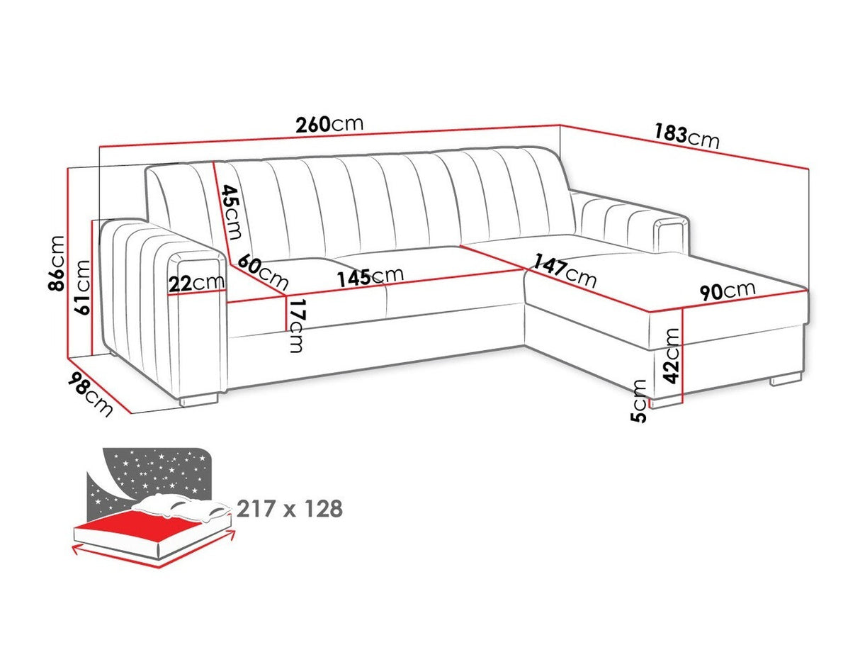 Stūra dīvāns 442480