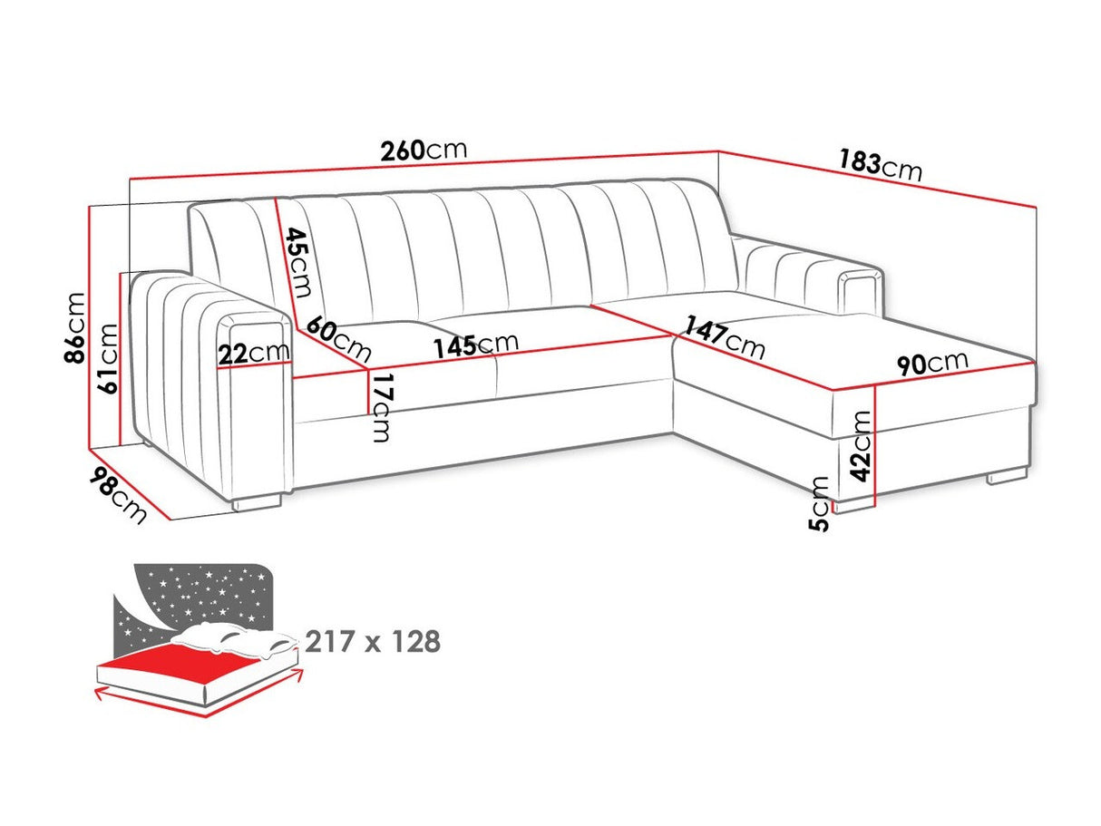 Stūra dīvāns 442480