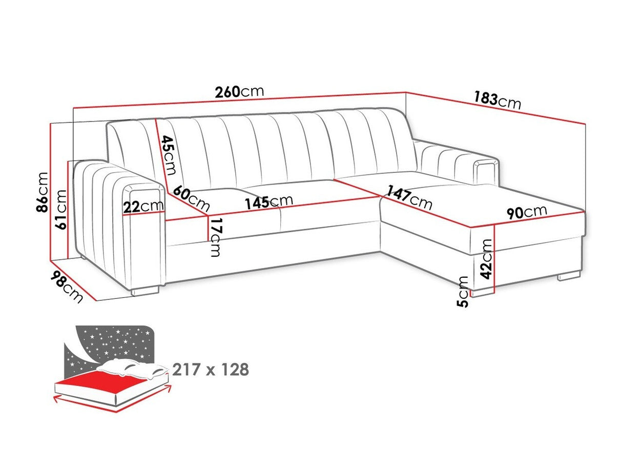 Stūra dīvāns 442480