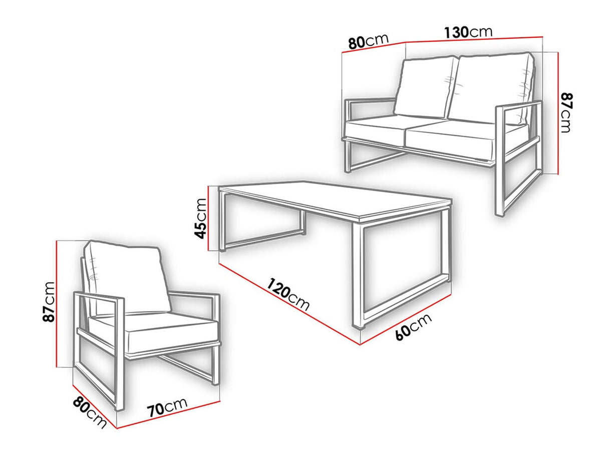 Dārza mēbeļu komplekts 220369
