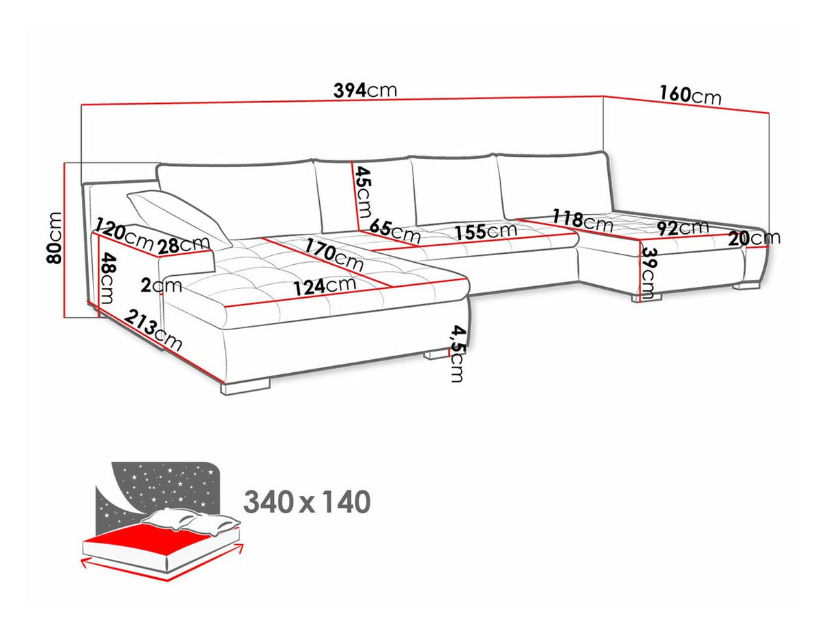 Stūra dīvāns 444781