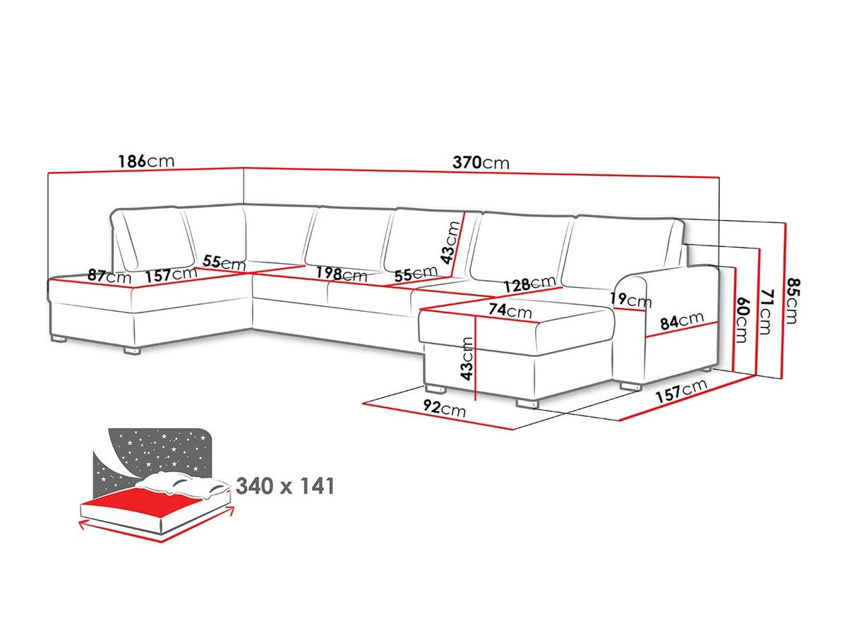 Stūra dīvāns 218739