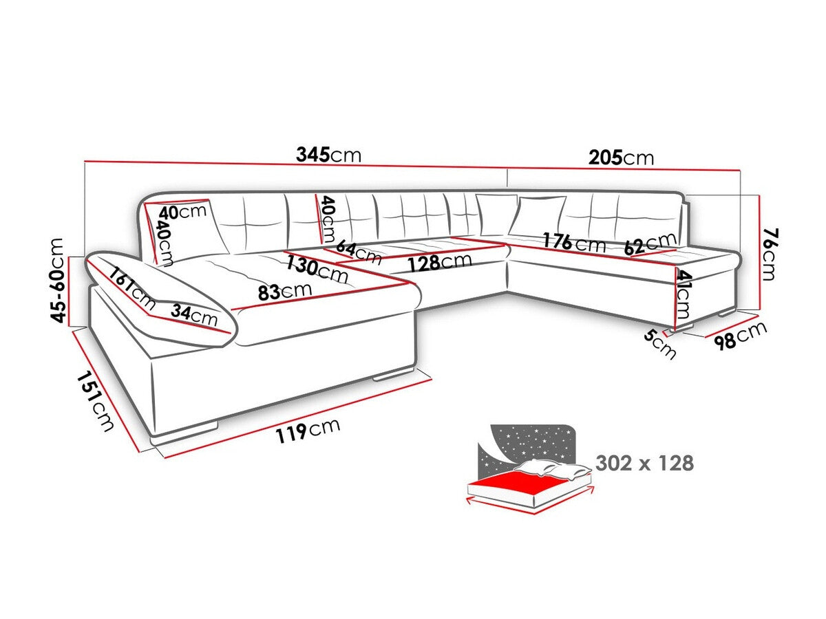 Stūra dīvāns 108122