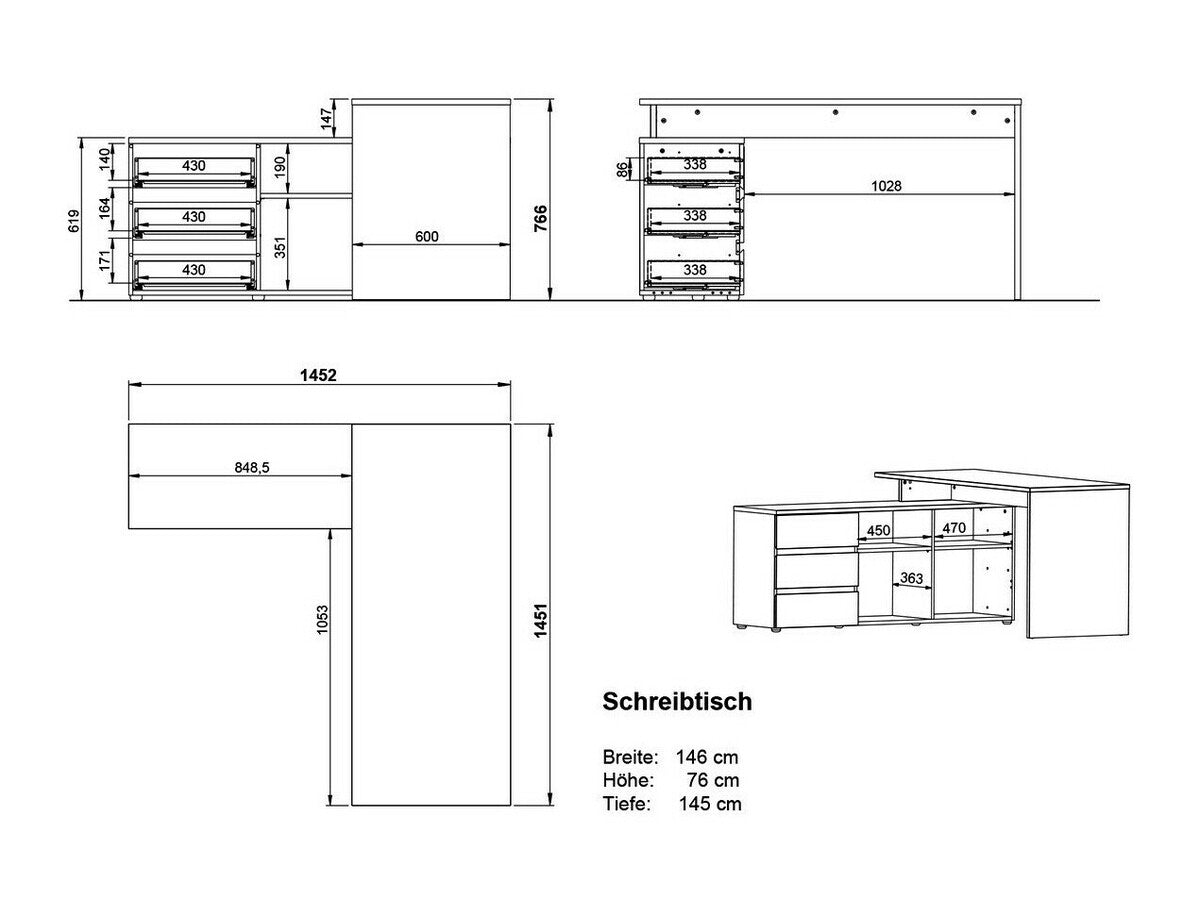 Mēbeļu komplekts 446152