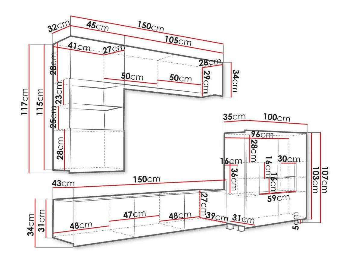 Viesistabas komplekts 61423