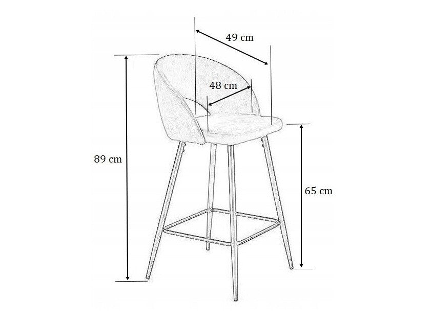 Zemais bāra krēsls 240932