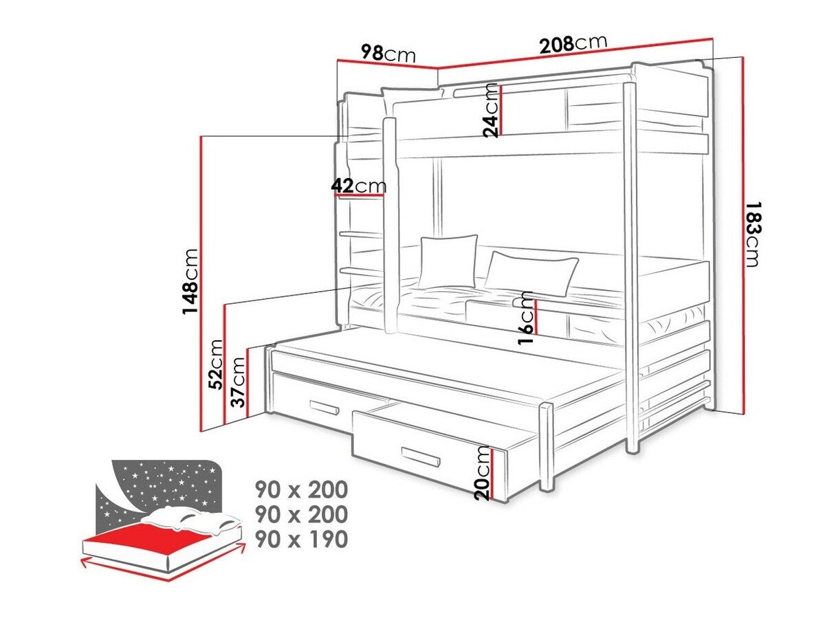 Divstāvu gulta 194772