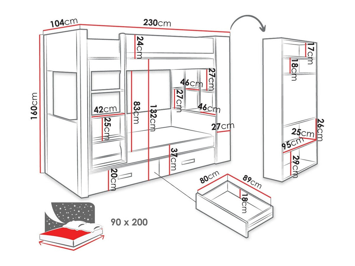 Divstāvu gulta 440012