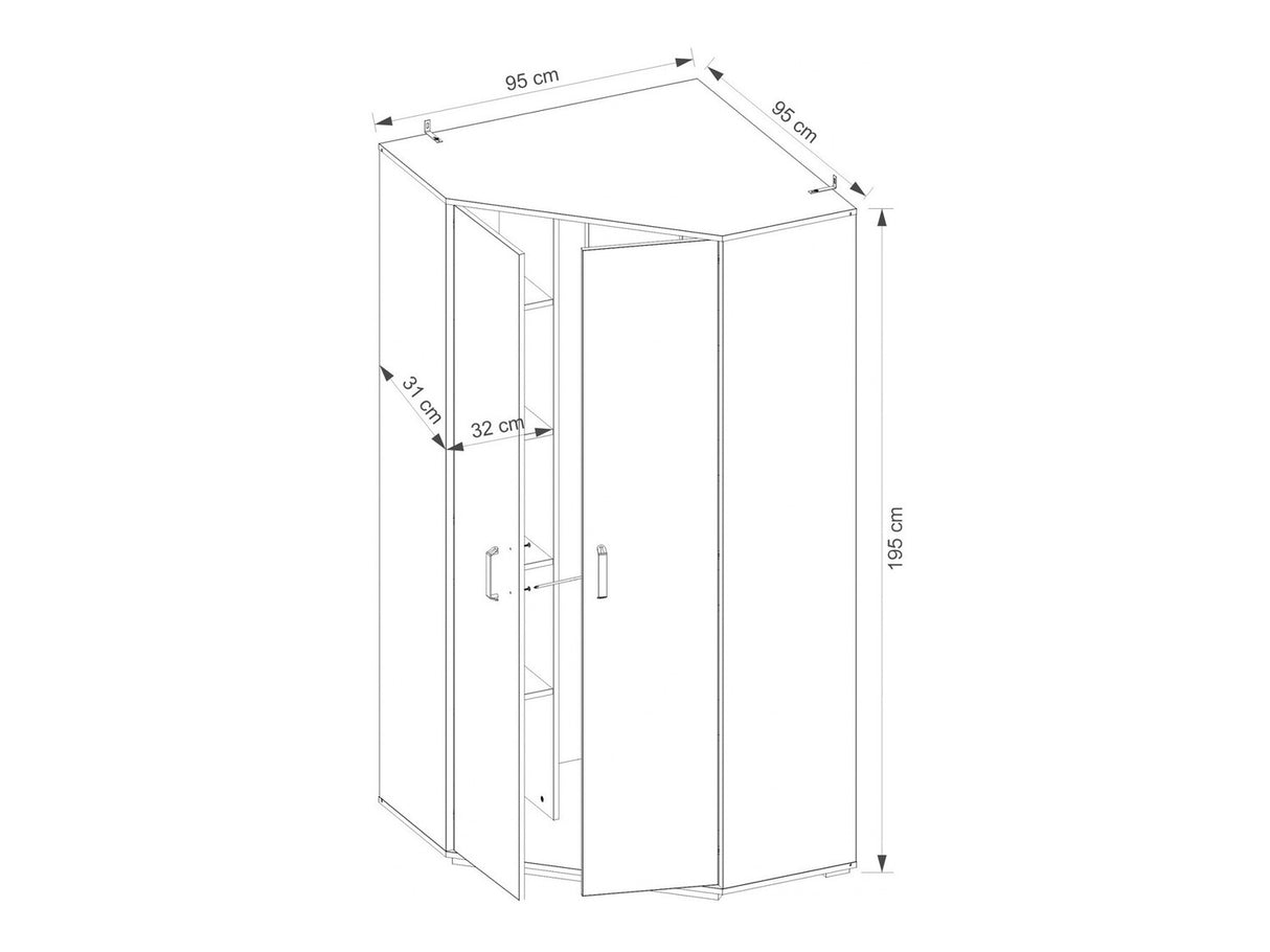 Stūra skapis 321503