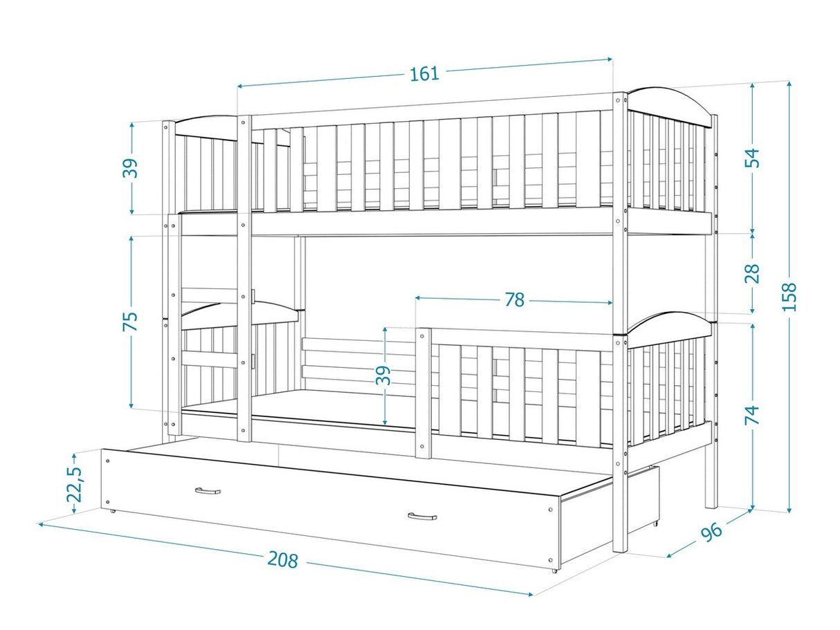 Divstāvu gulta 144567