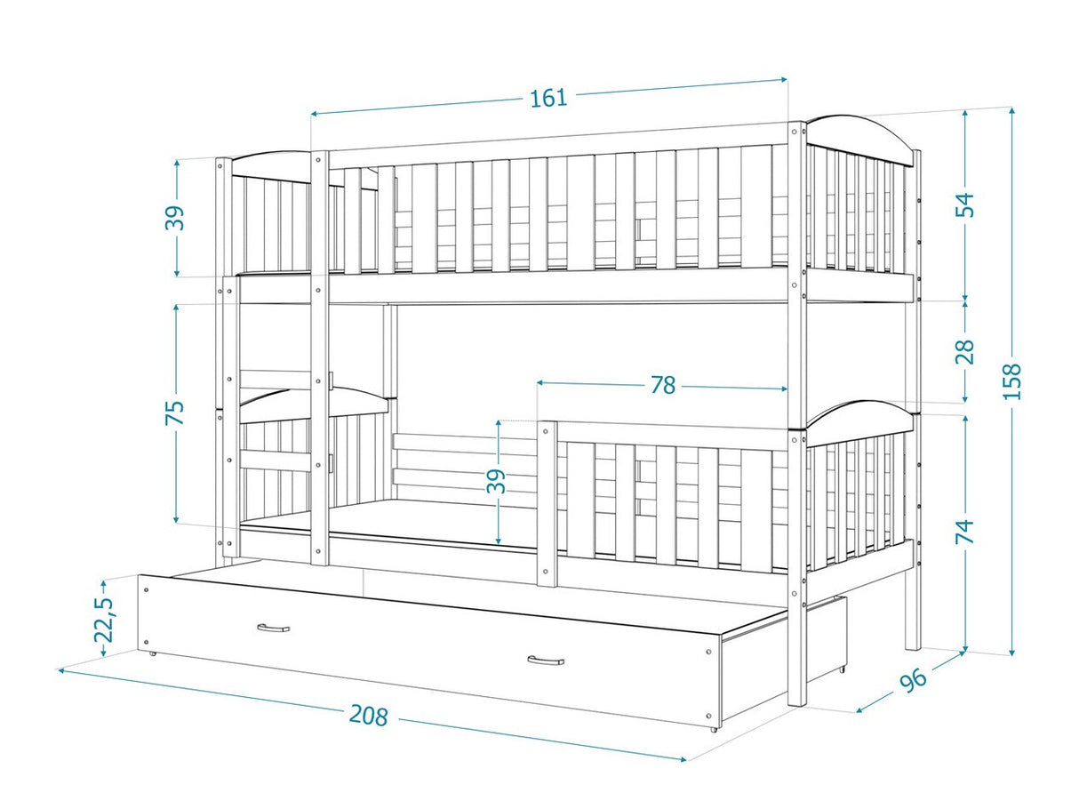 Divstāvu gulta 144567