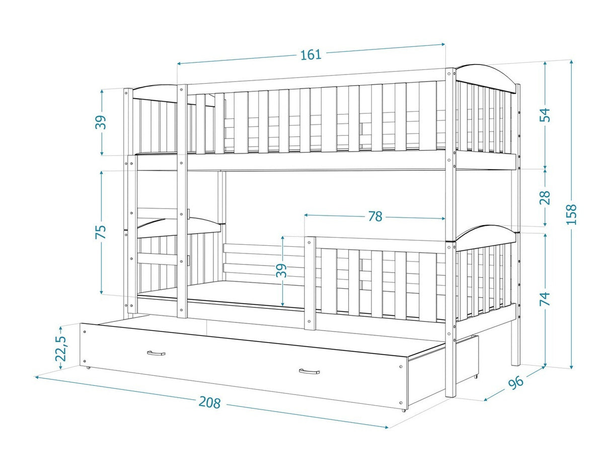 Divstāvu gulta 144567