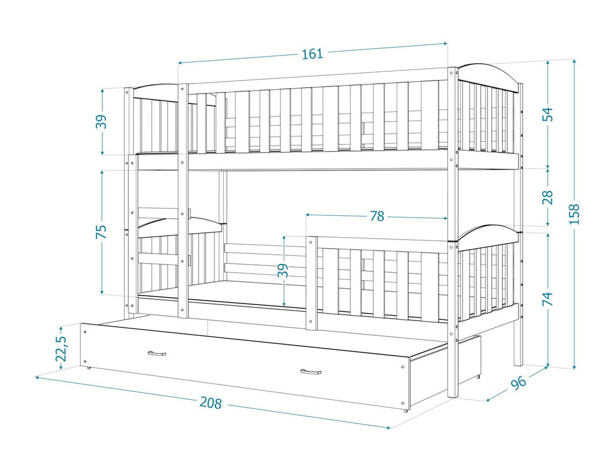 Divstāvu gulta 144567