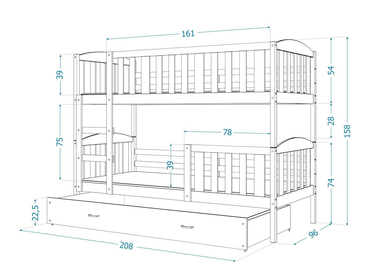Divstāvu gulta 144567