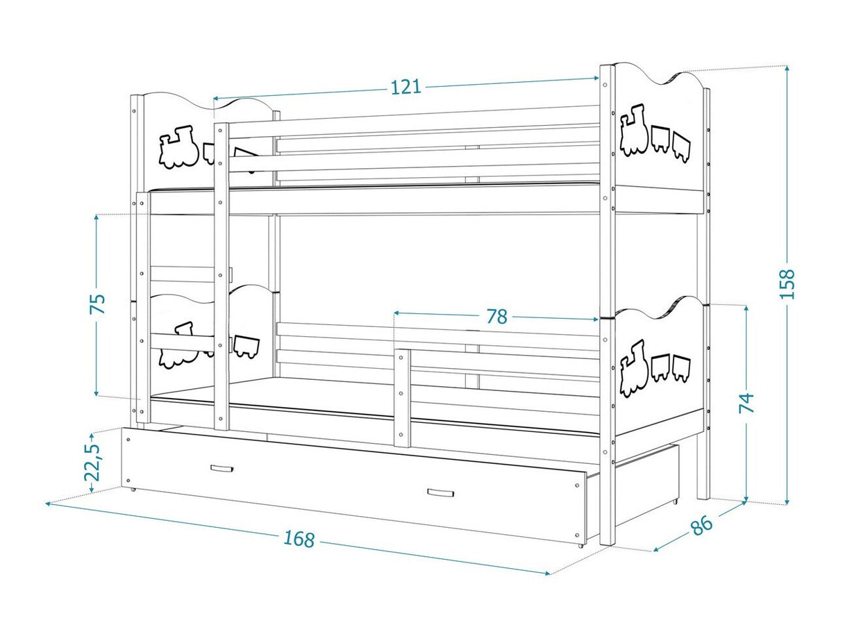 Divstāvu gulta 144677
