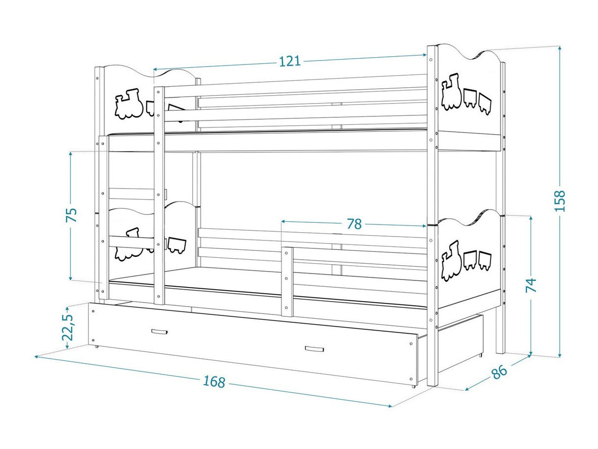 Divstāvu gulta 144677