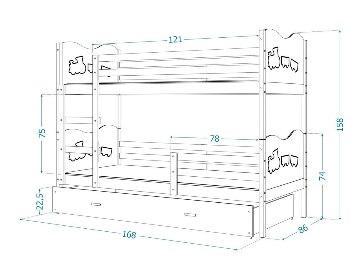 Divstāvu gulta 144677