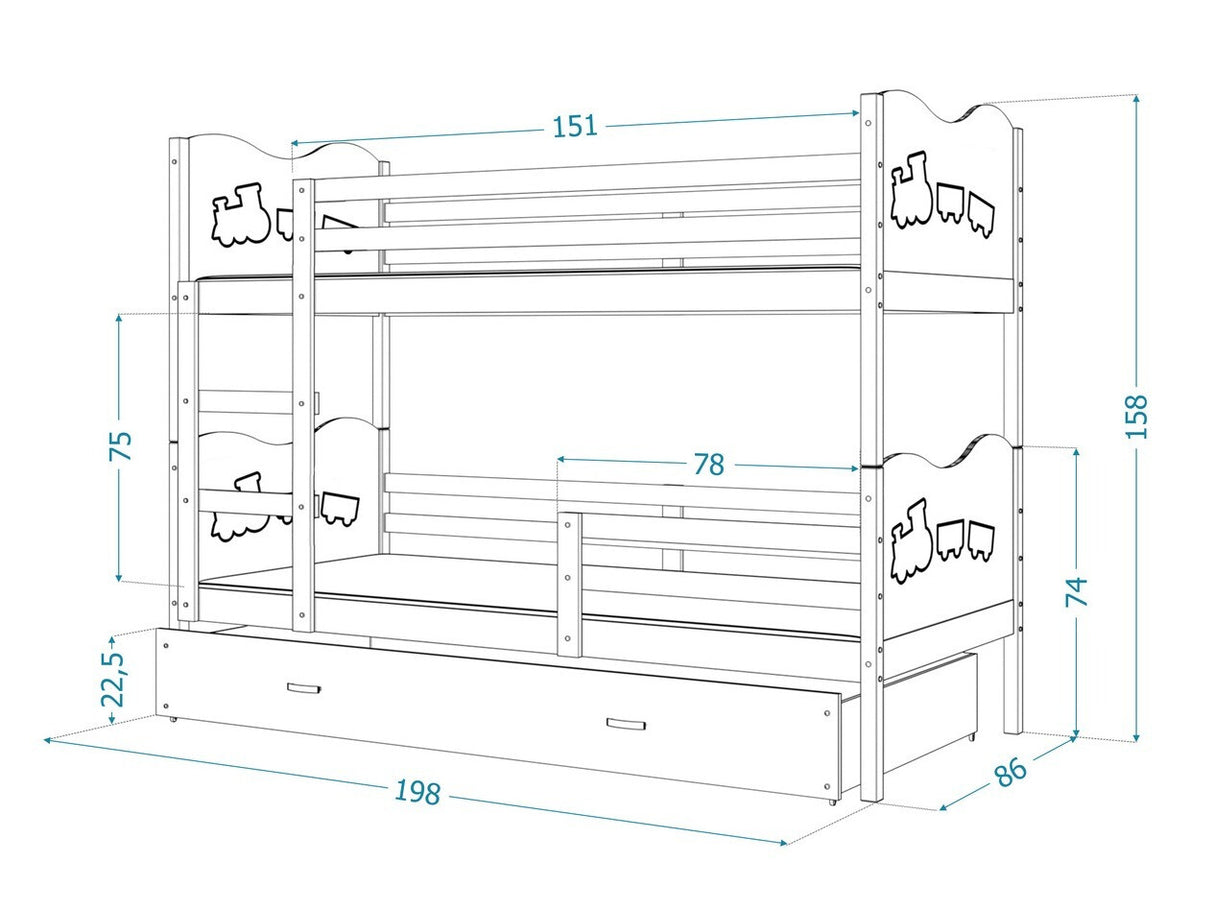 Divstāvu gulta 144725