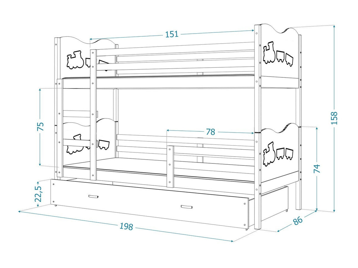 Divstāvu gulta 144725