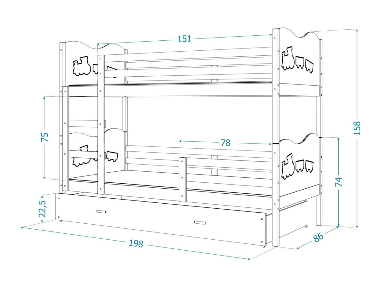 Divstāvu gulta 144725