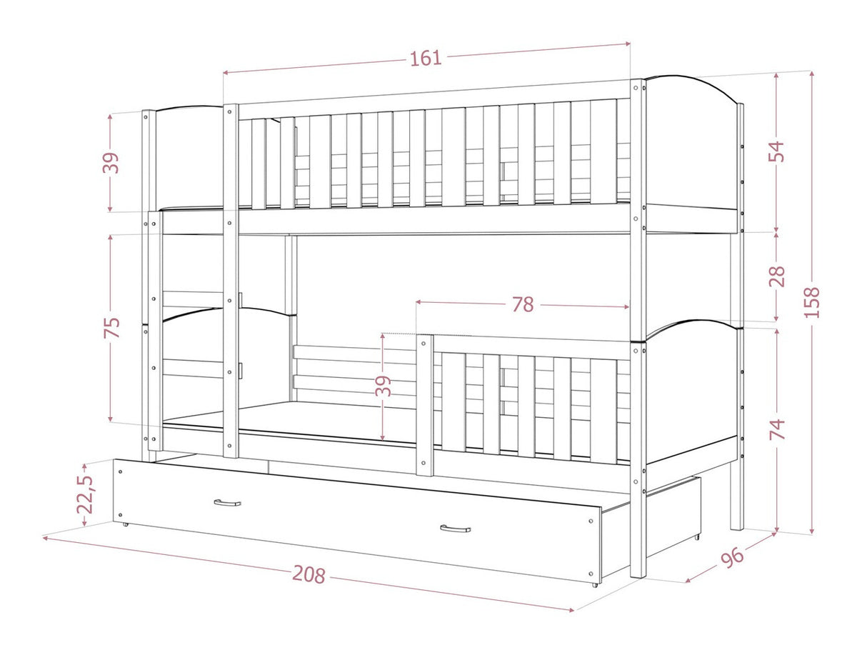 Divstāvu gulta 145020