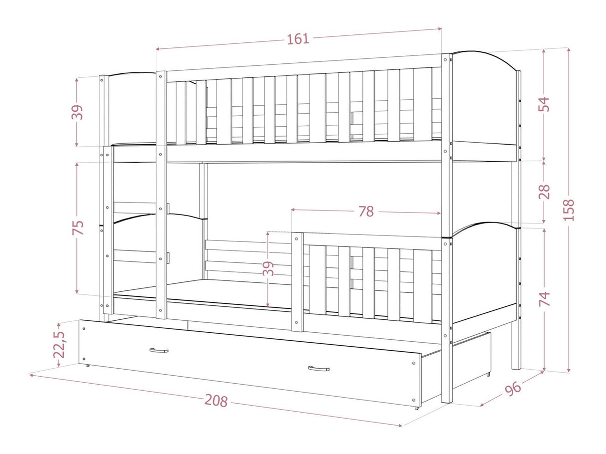 Divstāvu gulta 145020