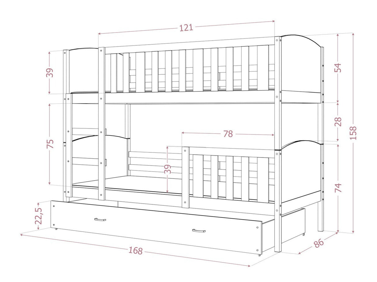 Divstāvu gulta 145020