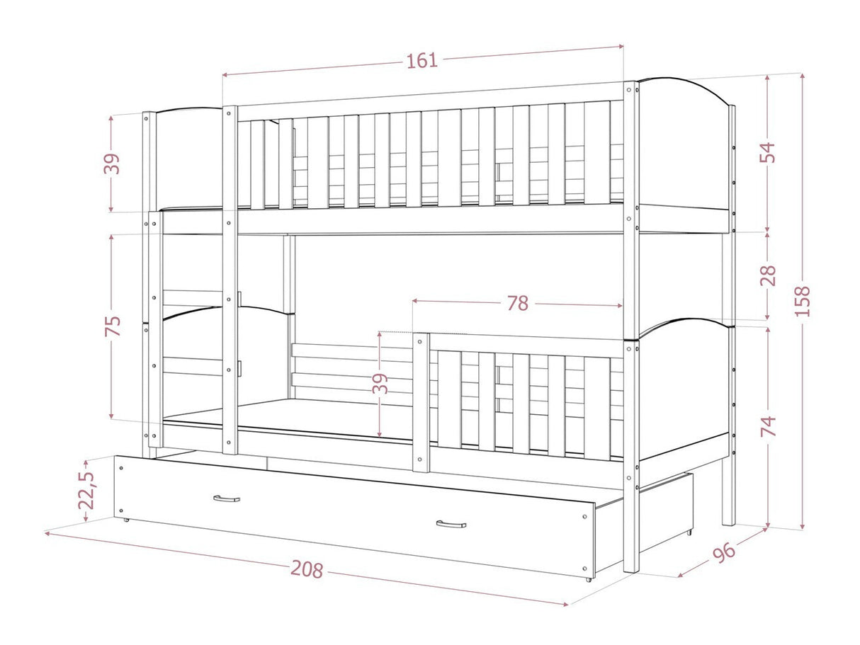 Divstāvu gulta 145020