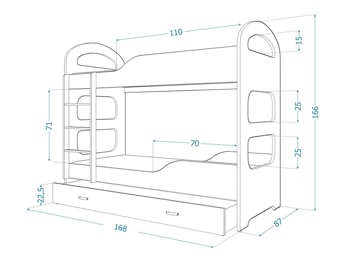 Divstāvu gulta 145147