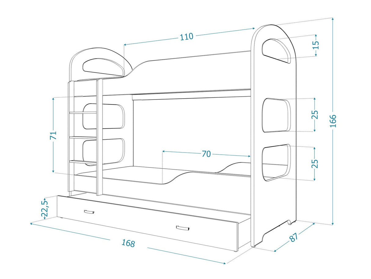 Divstāvu gulta 145147