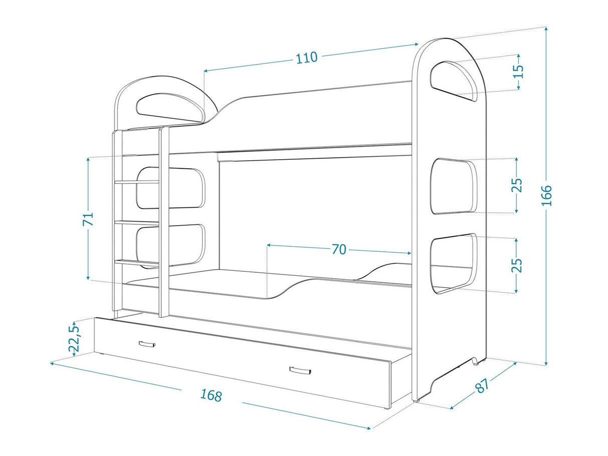Divstāvu gulta 145147