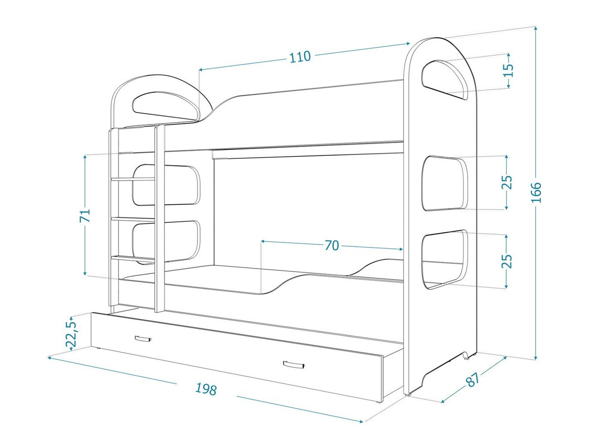 Divstāvu gulta 145203