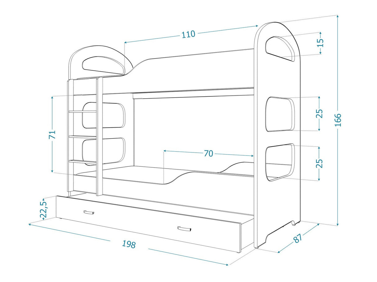 Divstāvu gulta 145203