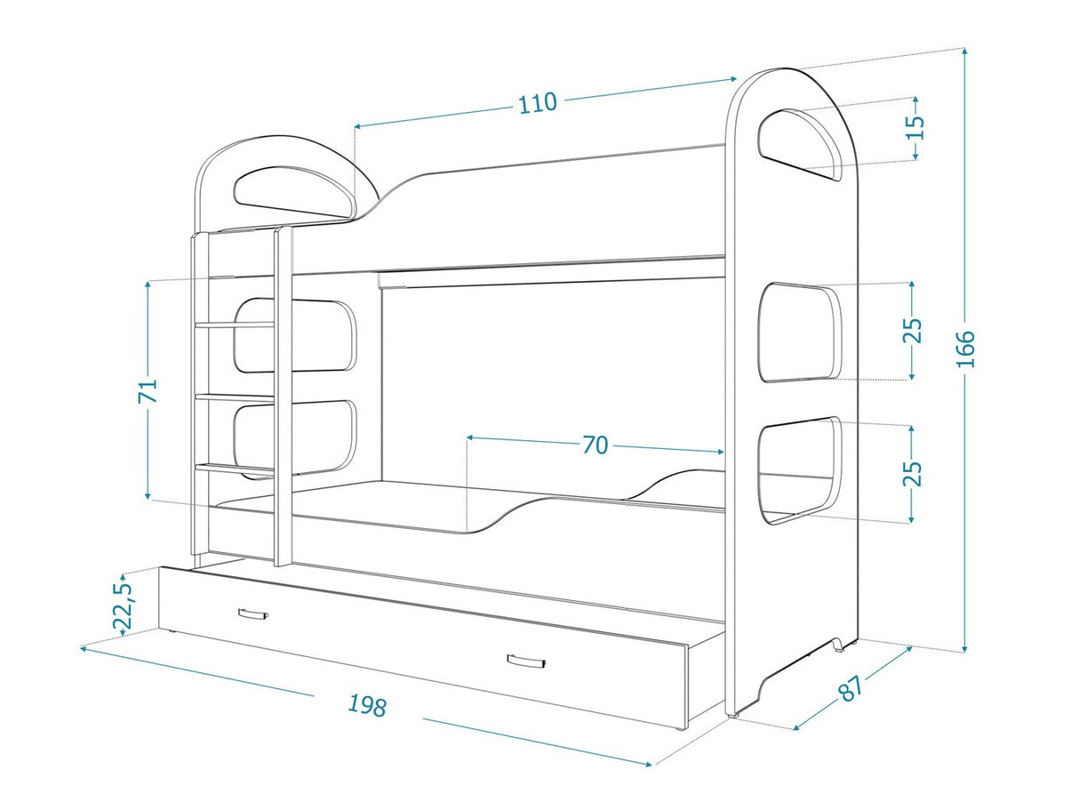 Divstāvu gulta 145203