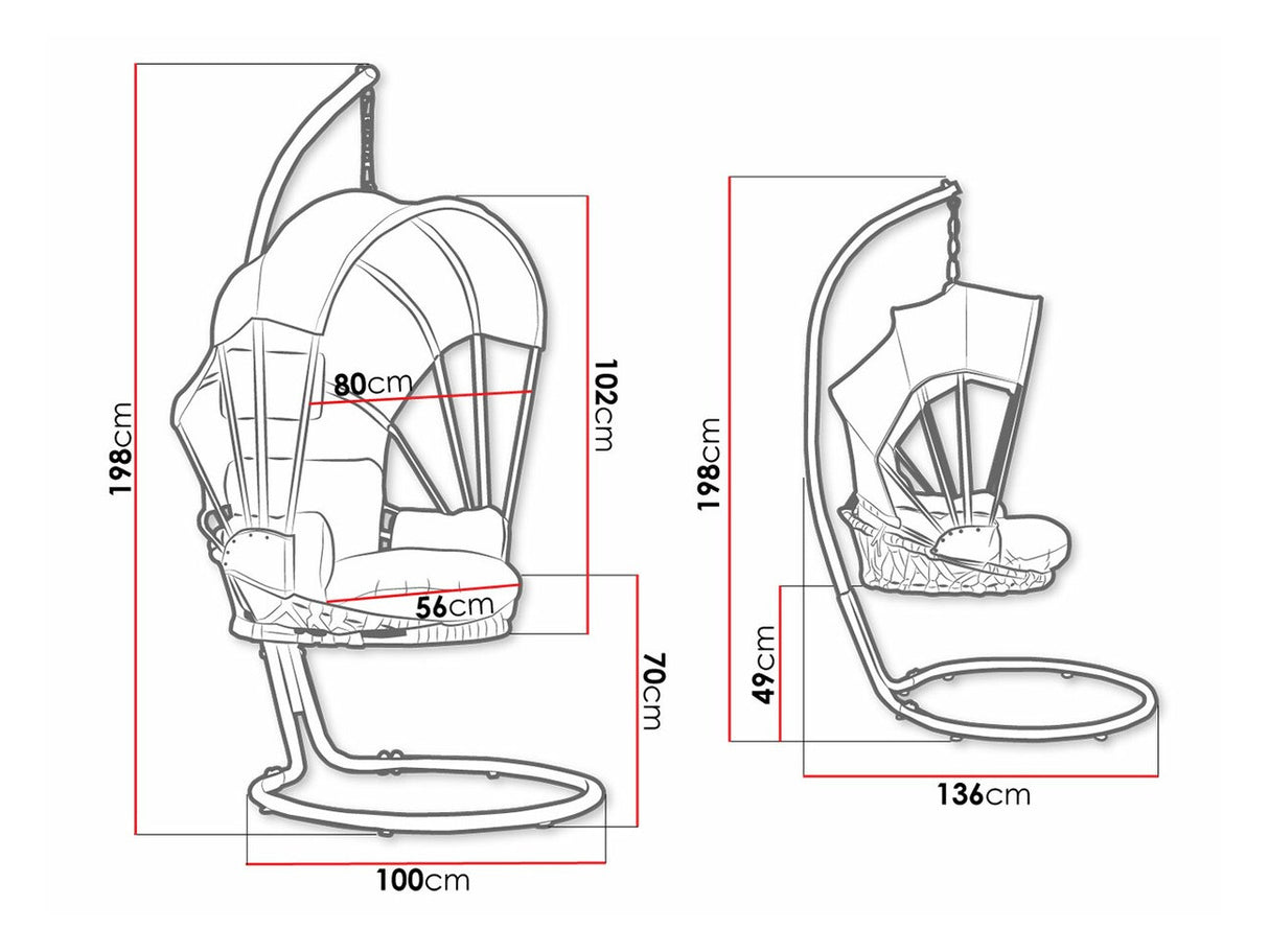 Piekaramais krēsls 443647