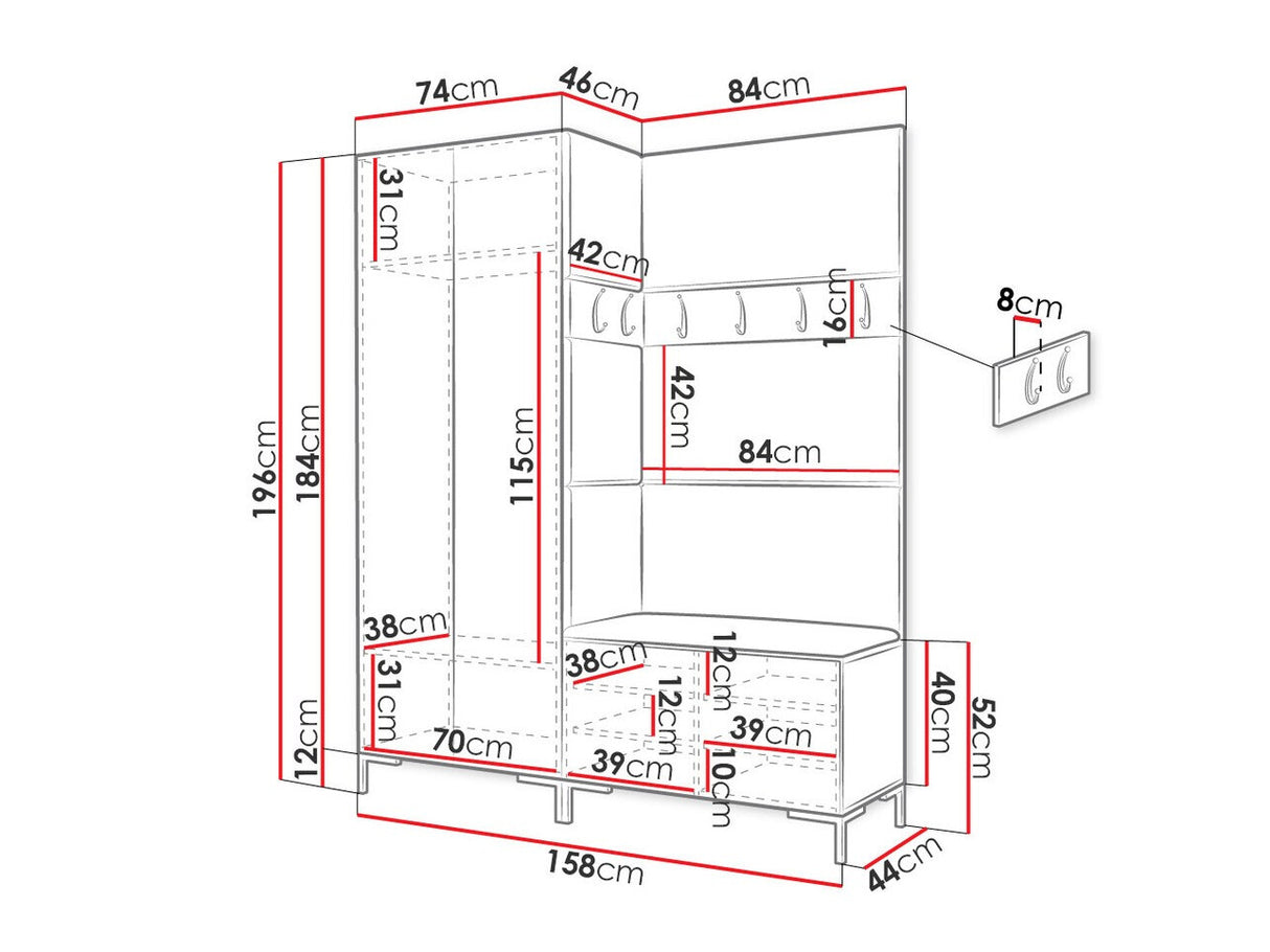 Priekšnama komplekts 451152