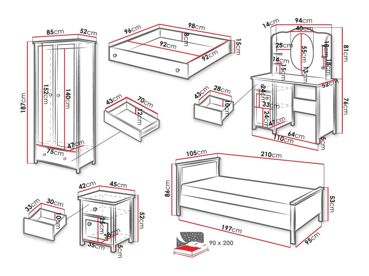 Mēbeļu komplekts 184628