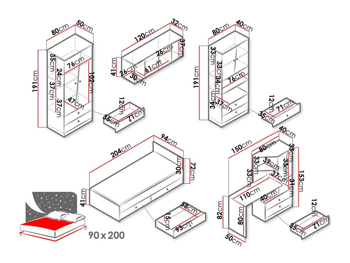 Mēbeļu komplekts 401300