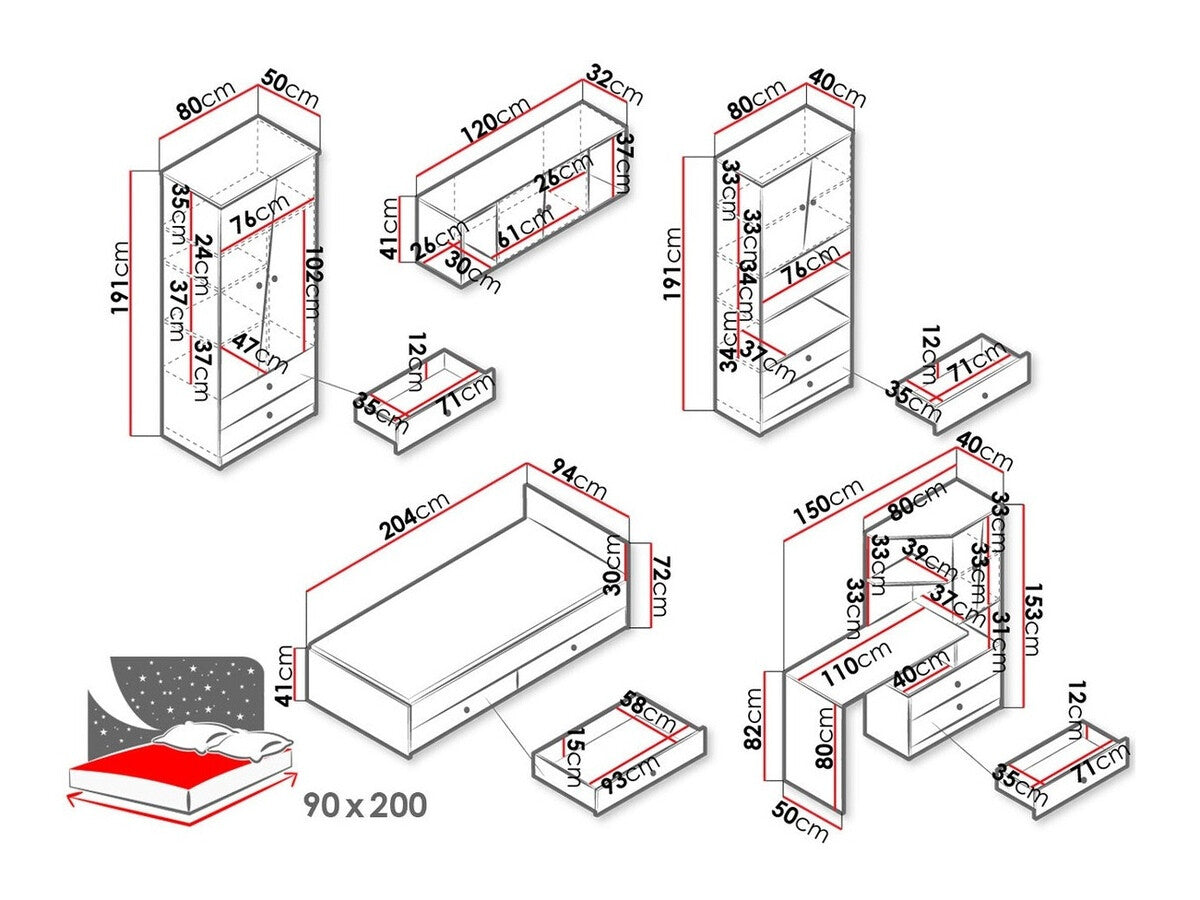 Mēbeļu komplekts 401300