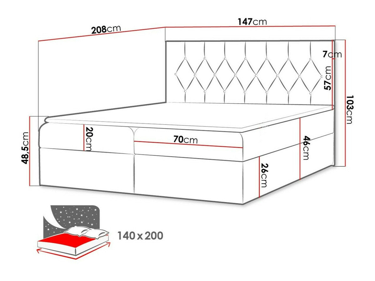 Kontinentālā gulta 438608