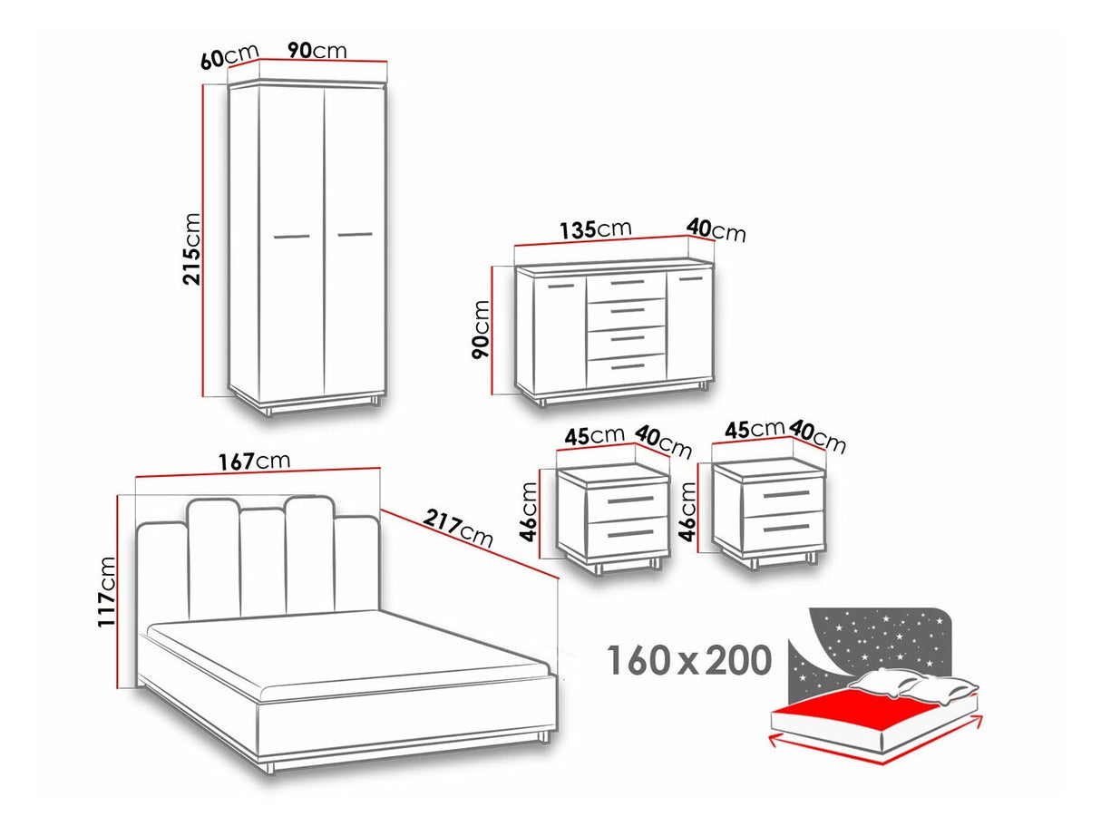 Guļamistabas komplekts 459585