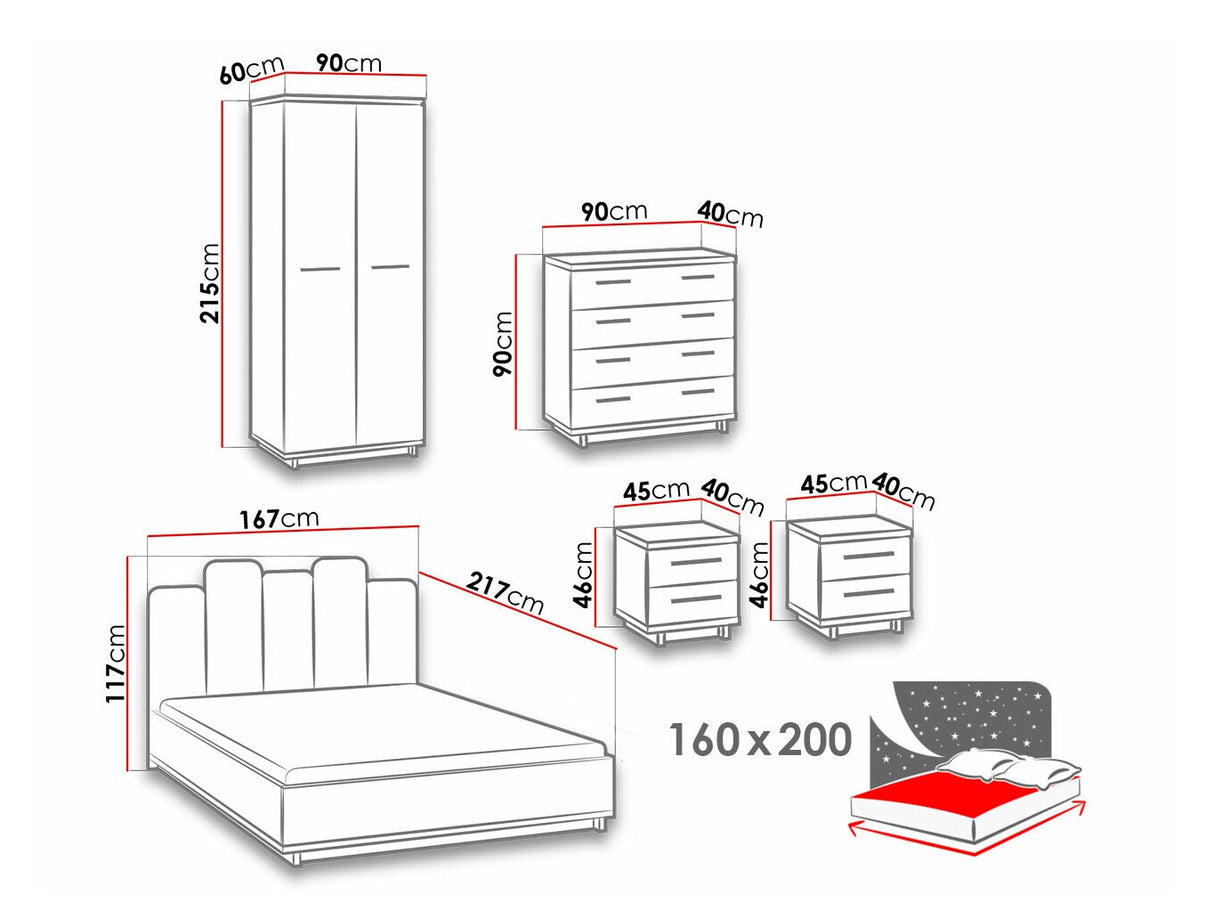 Guļamistabas komplekts 459586