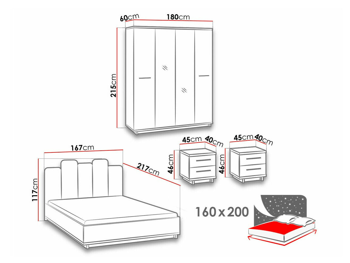 Guļamistabas komplekts 459587