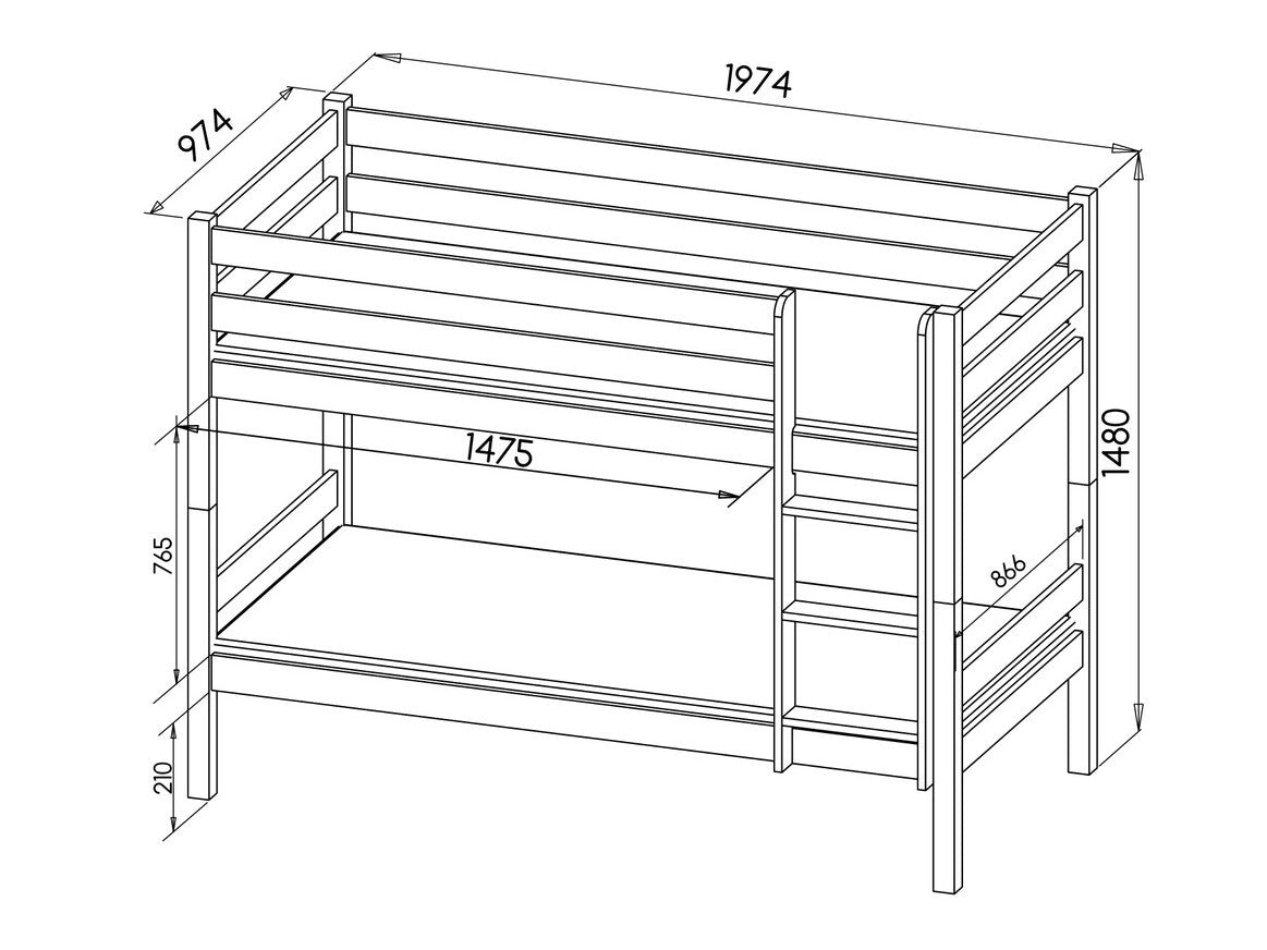 Divstāvu gulta 465256