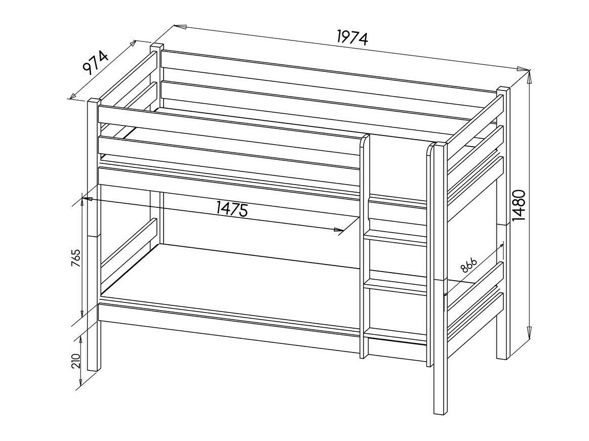 Divstāvu gulta 465256