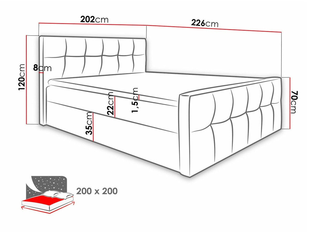 Kontinentālā gulta 211144
