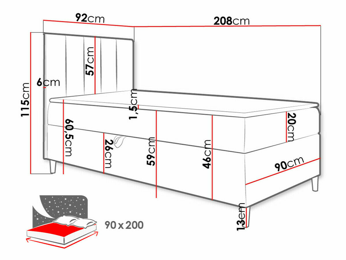 Kontinentālā gulta 470258