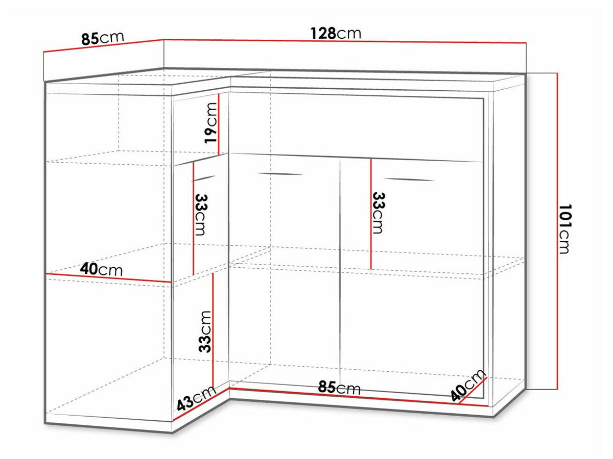 Stūra kumode 470423