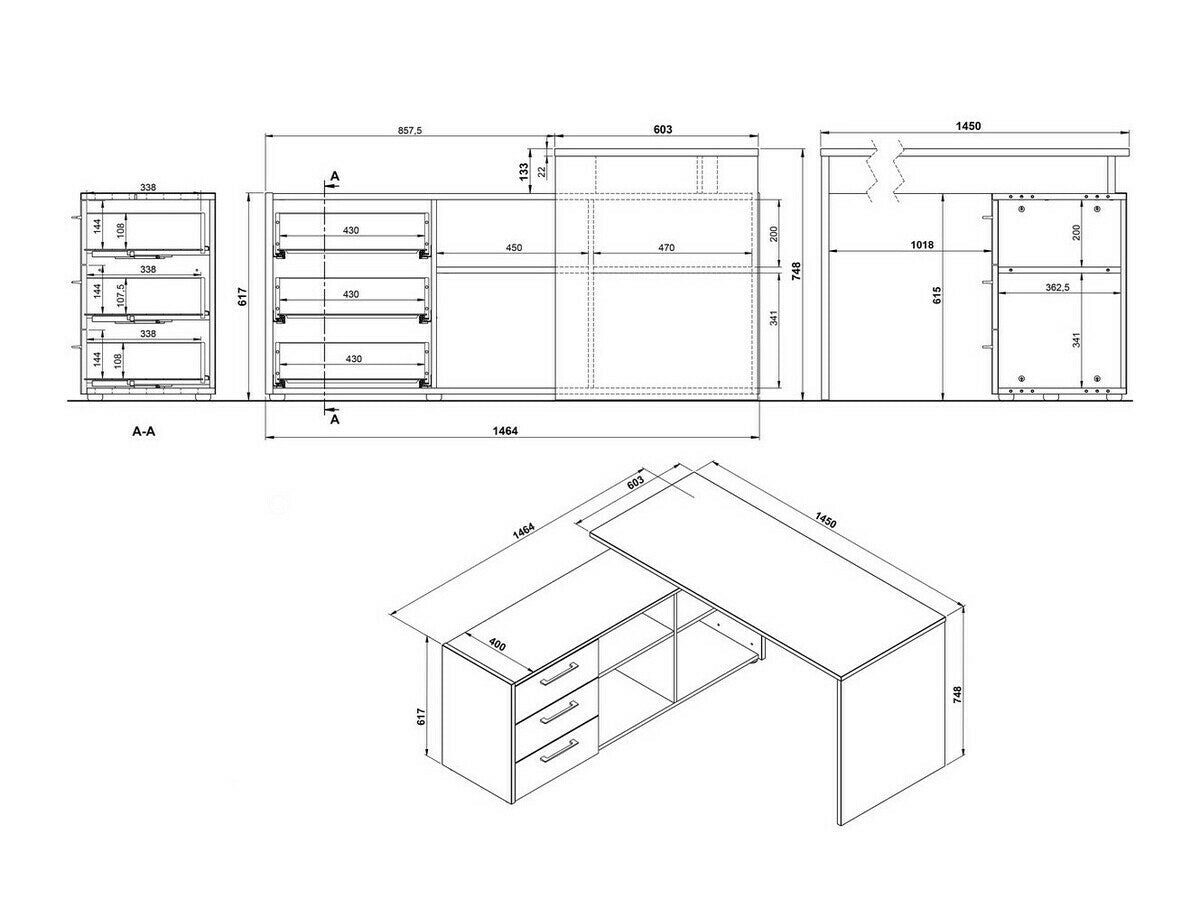 Stūra rakstāmgalds 452188